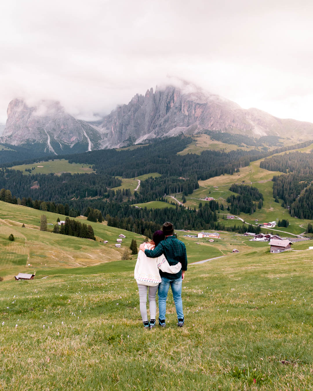 Domi and Frida at Alpe di Siusi